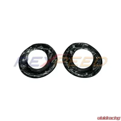 Rexpeed Forged Carbon Door Audio Speaker Covers 2pcs Toyota Supra GR 2020-2024 - TS65FC