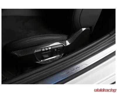 Rexpeed Dry Carbon Seat Adjustment Panel Covers Toyota Supra GR 2020+ - TS134