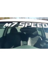 M7 Speed Silver Straight Windshield Banner                                     - 92-9031-S - Image 2
