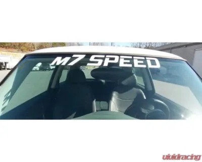 M7 Speed Silver Straight Windshield Banner - 92-9031-S