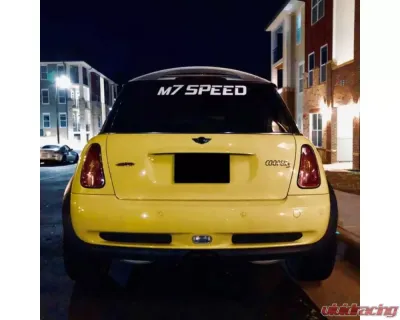 M7 Speed Silver Straight Windshield Banner - 92-9031-S