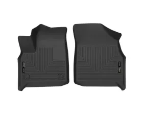 Husky Liners Front Floor Liners Black Weatherbeater for 18 Buick Enclave, 18 Chevy Traverse
