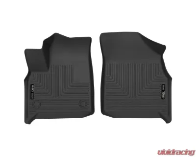 Husky Liners Front Floor Liners Black Weatherbeater for 18 Buick Enclave, 18 Chevy Traverse - 13251