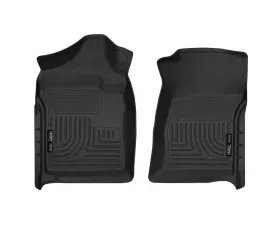 Husky Liners WeatherBeater Floor Liners Front Black 07-14 Silverado/Sierra