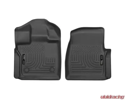 Husky Liners Front Floor Liners WeatherBeater Black for 2015 F-150 Standard Cab - 18351