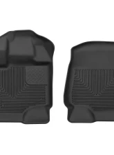 Husky Liners WeatherBeater Floor Liners Front - 2015 Ford F-150, Black                                     - 18361 - Image 3