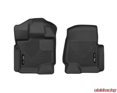 Husky Liners WeatherBeater Floor Liners Front - 2015 Ford F-150, Black - 18361