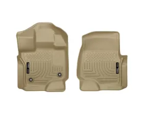 Husky Liners WeatherBeater Front Floor Liners Tan for 2015 F-150