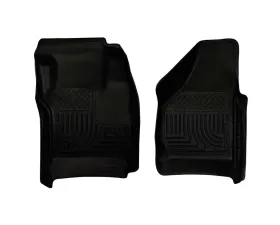 Husky Liners WeatherBeater Floor Liners Front 08-10 Ford F-Series Black