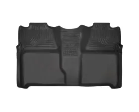Husky Liners 2nd Seat Floor Liners Black for 07-14 Silverado/Sierra Crew Cab