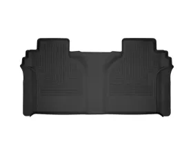 Husky Liners 2nd Seat Floor Liner, Full Coverage, Chevy Silverado 1500, 2019+ - Black, Durable Rubber