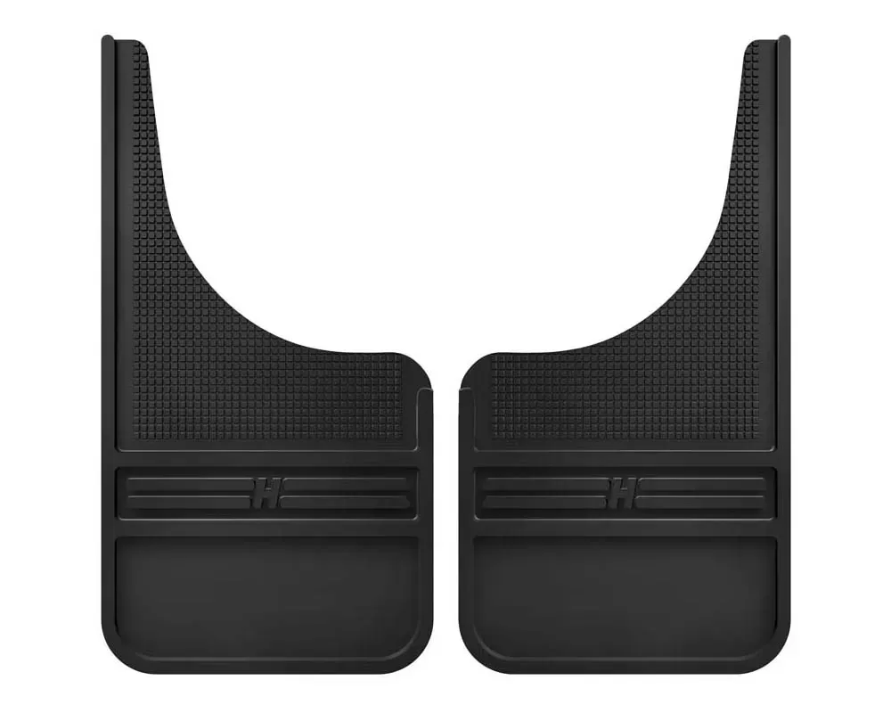 Husky Liners Rubber Front Mud Flaps 12 Inch for Ford F-150 2004-2023, Black - 55000