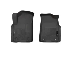 Husky Liners X-act Contour Front Floor Liners for Infiniti QX80/Nissan Armada 2019-2021, Black Rubber