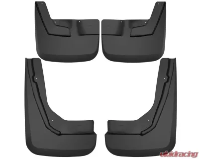 Husky Liners Mud Guard Set Front & Rear for Chevrolet Suburban/GMC Yukon XL 2021, Black, Durable Material - 58246