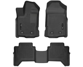 Husky Liners Weatherbeater Floor Liners Black for 2019-2021 Ford Ranger SuperCrew