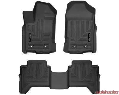 Husky Liners Weatherbeater Floor Liners Black for 2019-2021 Ford Ranger SuperCrew - 94101