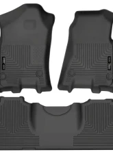 Husky Liners Front & 2nd Seat Floor Liners for Ram 2500/3500 Mega Cab 2019-2021, Black, Durable Material                                     - 94131 - Image 3