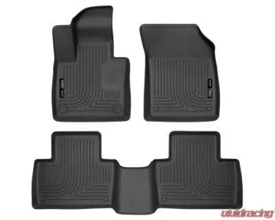 Husky Liners Black Front & 2nd Seat Floor Liners for Volvo XC90 2016+ - 95601