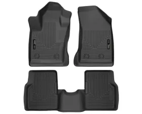 Husky Liners Black Front & 2nd Seat Floor Liners for Jeep Compass 2017-2021