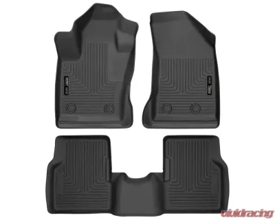 Husky Liners Black Front & 2nd Seat Floor Liners for Jeep Compass 2017-2021 - 95681