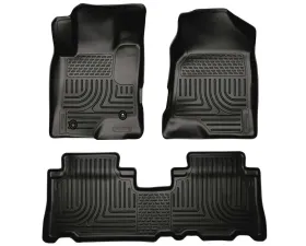Husky Liners WeatherBeater Floor Liners Front & 2nd Row Black 12-14 Chevy Captiva Sport