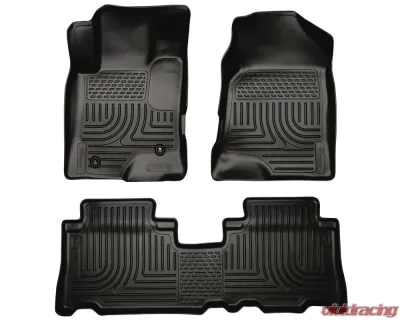 Husky Liners WeatherBeater Floor Liners Front & 2nd Row Black 12-14 Chevy Captiva Sport - 96321