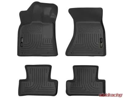Husky Liners WeatherBeater Floor Liners Front & 2nd Row Black for 09-15 Audi Q5/SQ5 - 96411