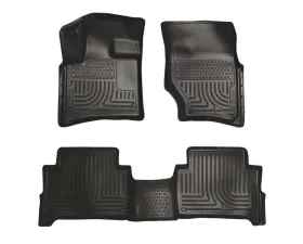 Husky Liners WeatherBeater Floor Liners Front & 2nd Row Black 07-15 Audi Q7