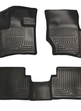 Husky Liners WeatherBeater Floor Liners Front & 2nd Row Black 07-15 Audi Q7                                     - 96421 - Image 3
