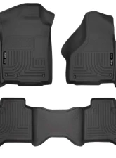 Husky Liners WeatherBeater Floor Liners Black for 02-09 Dodge Ram Quad Cab                                     - 98031 - Image 3