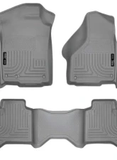 Husky Liners Floor Liners Grey for 02-09 Dodge Ram Quad Cab, Front & 2nd Row                                     - 98032 - Image 3