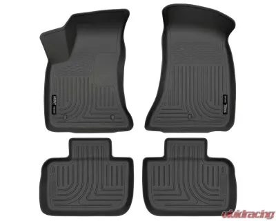 Husky Liners WeatherBeater Floor Liners Black for 11-15 Chrysler 300/Charger RWD - 98061