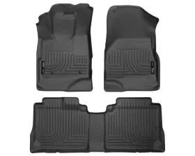 Husky Liners WeatherBeater Floor Liners Front & 2nd Row Black 10-15 Equinox/Terrain