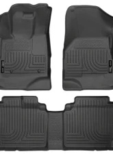 Husky Liners WeatherBeater Floor Liners Front & 2nd Row Black 10-15 Equinox/Terrain                                     - 98131 - Image 3