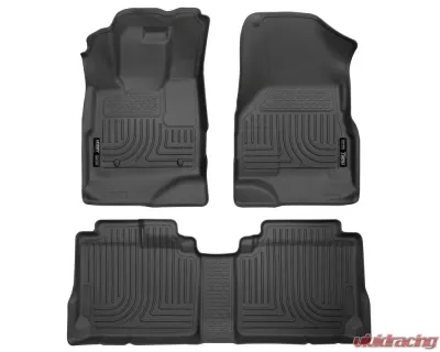 Husky Liners WeatherBeater Floor Liners Front & 2nd Row Black 10-15 Equinox/Terrain - 98131