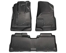 Husky Liners WeatherBeater Floor Liners Front & 2nd Row - Black, 10-15 Cadillac SRX