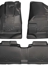 Husky Liners WeatherBeater Floor Liners Front & 2nd Row - Black, 10-15 Cadillac SRX                                     - 98141 - Image 3
