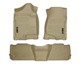 Husky Liners WeatherBeater Floor Liners Tan for 07-14 Escalade/Avalanche/Suburban/Yukon