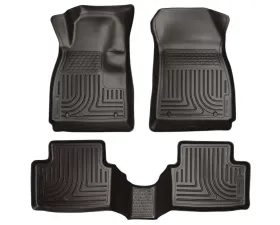 Husky Liners WeatherBeater Floor Liners Front & 2nd Row Black 12-15 Chevy Sonic