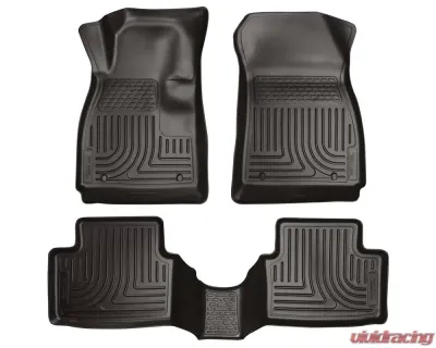 Husky Liners WeatherBeater Floor Liners Front & 2nd Row Black 12-15 Chevy Sonic - 98291