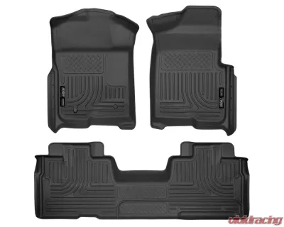 Husky Liners WeatherBeater Black Floor Liners for 09-14 F-150 SuperCab - 98341