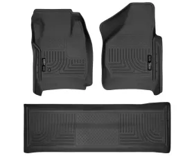 Husky Liners WeatherBeater Floor Liners Front & 2nd Row 08-10 F-Series, Black