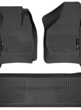 Husky Liners WeatherBeater Floor Liners Front & 2nd Row 08-10 F-Series, Black                                     - 98381 - Image 3