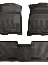 Husky Liners WeatherBeater Floor Liners Black for 08-10 F-Series Super Duty SuperCab                                     - 98391 - Image 3