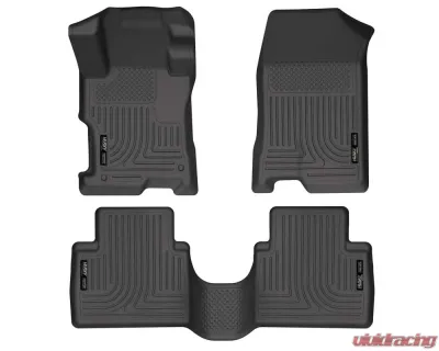 Husky Liners WeatherBeater Floor Liners Black Front & 2nd Row 08-12 Honda Accord - 98401