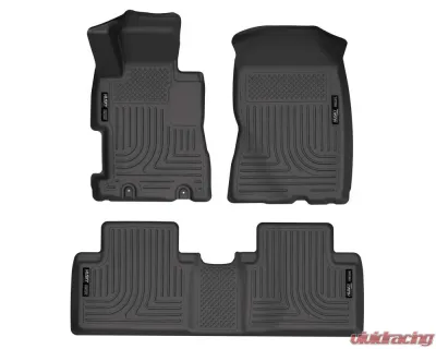 Husky Liners WeatherBeater Floor Liners Black for 06-11 Honda Civic 4 Door - 98411