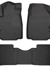 Husky Liners WeatherBeater Floor Liners Front & 2nd Row Black for 09-15 Honda Pilot                                     - 98421 - Image 3
