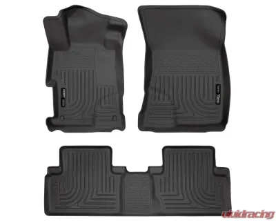 Husky Liners WeatherBeater Floor Liners Black for 12-13 Honda Civic 4 Door - 98441