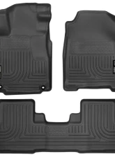 Husky Liners WeatherBeater Floor Liners Black for 12-15 Honda CR-V Front & 2nd Row                                     - 98451 - Image 3