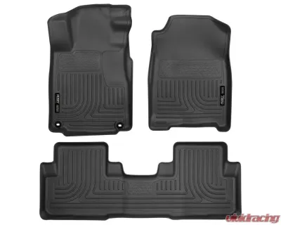 Husky Liners WeatherBeater Floor Liners Black for 12-15 Honda CR-V Front & 2nd Row - 98451